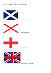 English Worksheet: The Union Jack flag