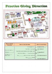 English Worksheet: How to ask for directions