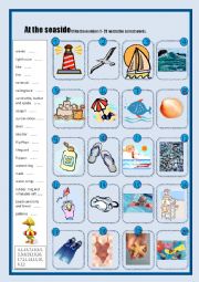 English Worksheet: AT THE SEASIDE