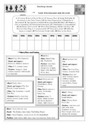 English Worksheet: Describing a decade