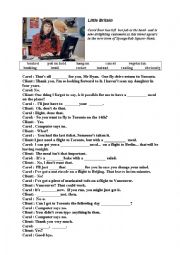 English Worksheet: At the travel Agency  - Little Britain