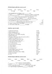 English Worksheet: Vocabulary exercises