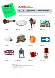 English Worksheet: A or An? Part 2