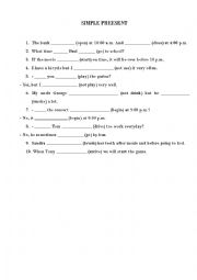 Simple Present Exercise