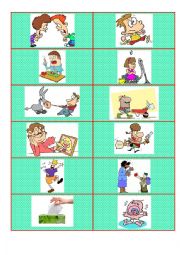 English Worksheet: Action verbs. Flashcards. Part 2.