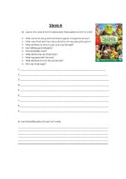 English Worksheet: shrek 4