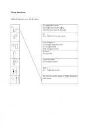 English Worksheet: Giving directions: overview