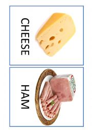 English Worksheet: Food Flashcards