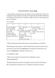 English Worksheet: Count That Day Lost