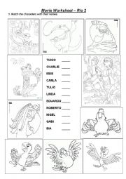 RIO 2 - Movie Worksheet