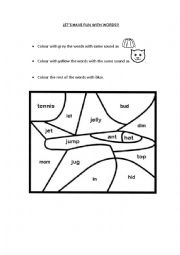 Phonics code colouring (