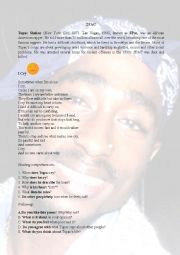 English Worksheet: 2pac