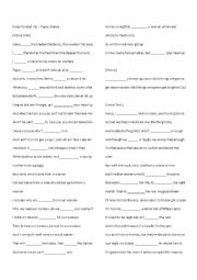 English Worksheet: 2 pac song