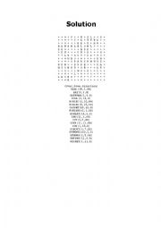 English Worksheet: cricket wordsearch solution