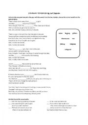 English Worksheet: Stairway to Heaven by Led Zeppelin