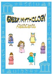 English Worksheet: Greek Mythology Flash-cards (part 1)