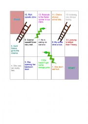 English Worksheet: Snakes and Ladders Correct the Mistakes
