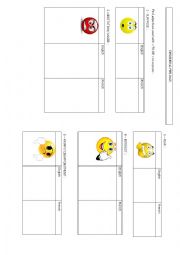 English Worksheet: adjectives to describe feelings or situations