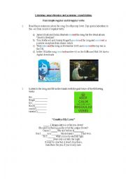 English Worksheet: Listening comprehension and vocabulary practice Goodbye my lover by James Blunt