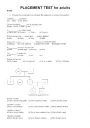 Placement Test for adults A1/A2