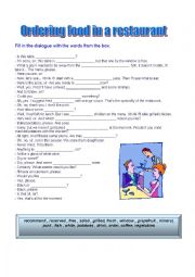 English Worksheet: ORDERING FOOD