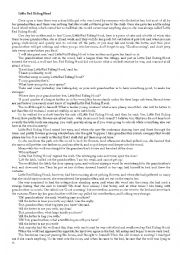 English Worksheet: GRIM TV SERIES - PILOT VS. FAIRY TALES - FEATURING LITTLE RED RIDING HOOD