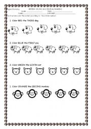 ORDINAL NUMBERS