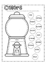 English Worksheet: Colors