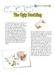 English Worksheet: The Ugly Duckling