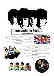 English Worksheet: Hello Goodbye Beatles Worksheet