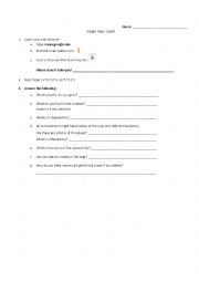 English Worksheet: Google Map Quest