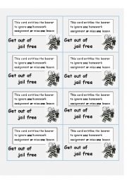 English Worksheet: Get out of Jail