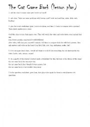 English Worksheet: The Cat Came Back