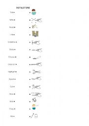 instructions for the English class