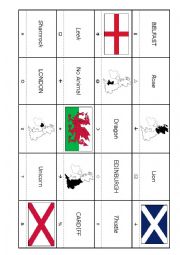 English Worksheet: British Iles - Code Cracker Grid