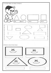 English Worksheet: shapes