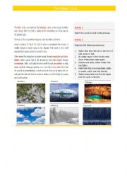 English Worksheet: The water cycle