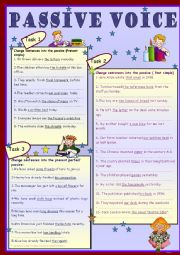 English Worksheet: passive voice