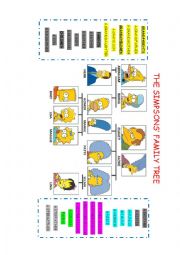 English Worksheet: The Simpsons family tree - Vocabulary 1