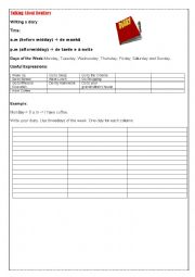 English Worksheet: Talking About Routines