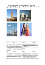 English Worksheet: LONDON WONDERS