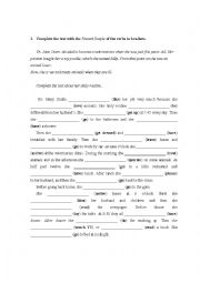 English Worksheet: present simple