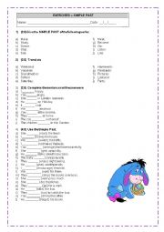 English Worksheet: SIMPLE PAST