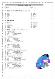 English Worksheet: SIMPLE PAST