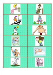 Action verbs. Flashcards. Part 5.