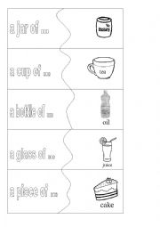 English Worksheet: Food quantities