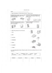English Worksheet: house