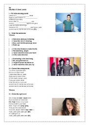 English Worksheet: Olly Murs ft Demi Lovato - Up