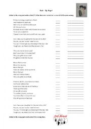 English Worksheet: Song Rude by Magic