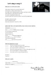 English Worksheet: All Of Me By John Legend